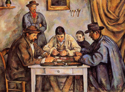 The Card Players in living room