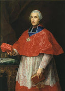 Portrait of Cardinal Jean-françois Joseph De Rochechouart by Pompeo Batoni — hand-painted portrait oil painting reproduction on canvas