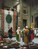 The Carpet Merchant by Jean-Leon Gerome — hand-painted architectural oil painting reproduction on canvas