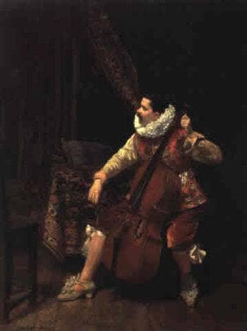 The cellist in master bedroom