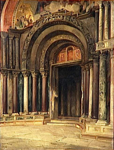 The central portal of St. Mark of Venice