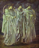 The Challenge in the Wilderness by Edward Burne-Jones — hand-painted cultural oil painting reproduction on canvas