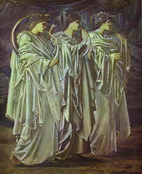 The Challenge in the Wilderness by Edward Burne-Jones — hand-painted cultural oil painting reproduction on canvas