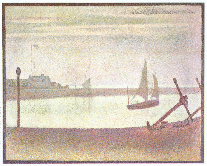The Channel at Gravelines, Evening by Georges Seurat — hand-painted landscape oil painting reproduction on canvas