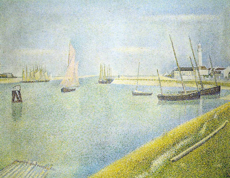 The Channel at Gravelines, in the Direction of the Sea - Georges Seurat