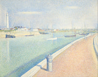 The Channel of Gravelines, Petit Fort Philippe by Georges Seurat — hand-painted landscape oil painting reproduction on canvas