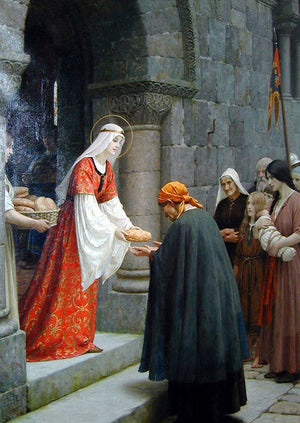 The Charity of St. Elizabeth of Hungary - Edmund Blair Leighton