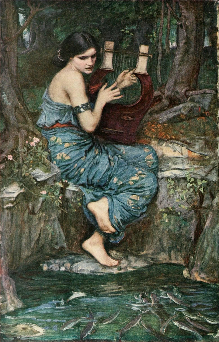 The Charmer by John William Waterhouse — hand-painted animal oil painting reproduction on canvas