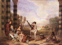 The Charmes of Life by Antoine Watteau — hand-painted botanical oil painting reproduction on canvas