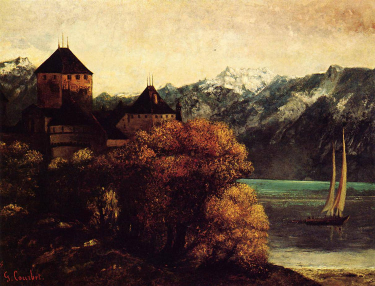 The Chateau de Chillon - Gustave Courbet