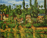 The Chateau de Medan by Paul Cezanne — hand-painted botanical oil painting reproduction on canvas
