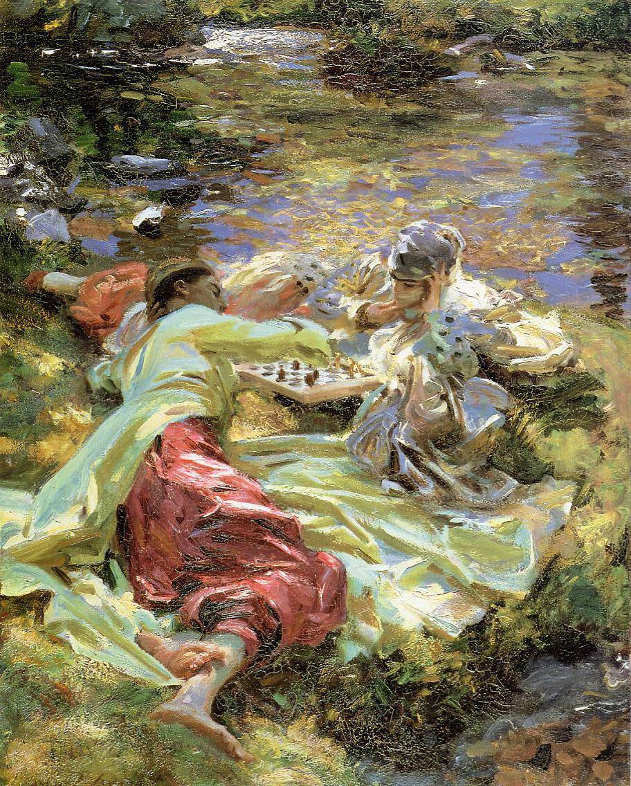 The Chess Game - John Singer Sargent