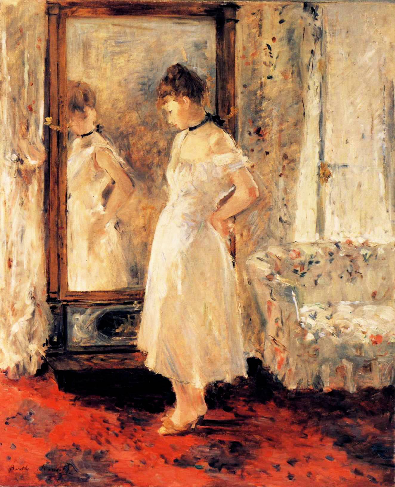 The Cheval Glass - Berthe Morisot