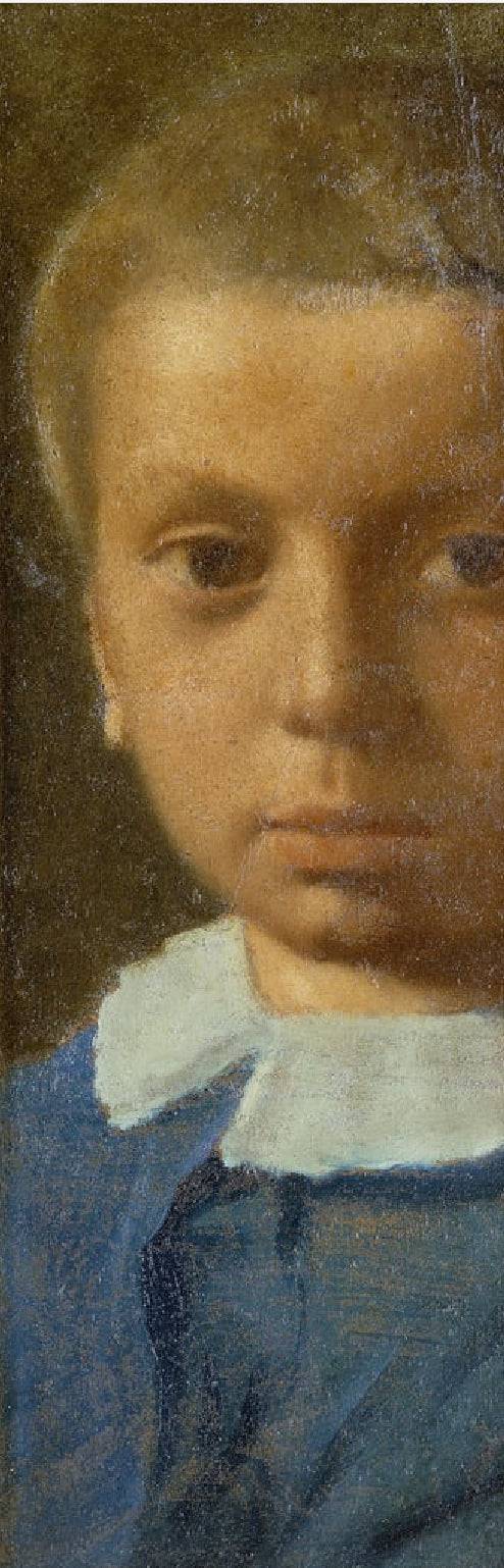 The Child in Blue, 1853 by Edgar Degas, hand-painted portrait oil painting reproduction on canvas