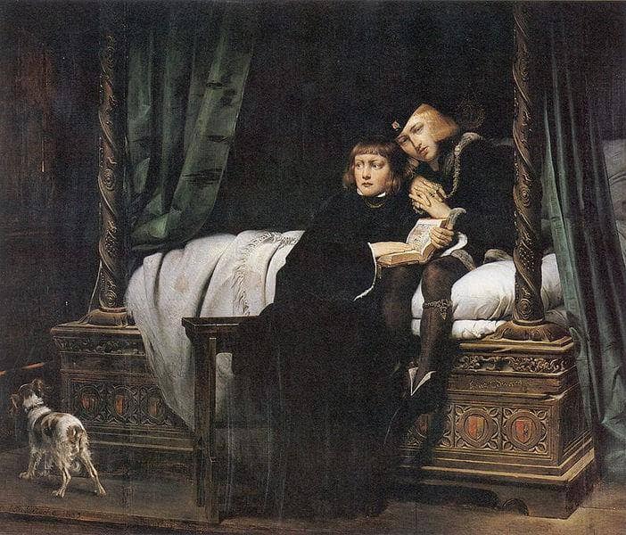 The Children of Edward by Paul Delaroche — hand-painted portrait oil painting reproduction on canvas