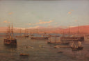 The Chilean Squadron in 1879 by Thomas Somerscales — ships oil painting wall art