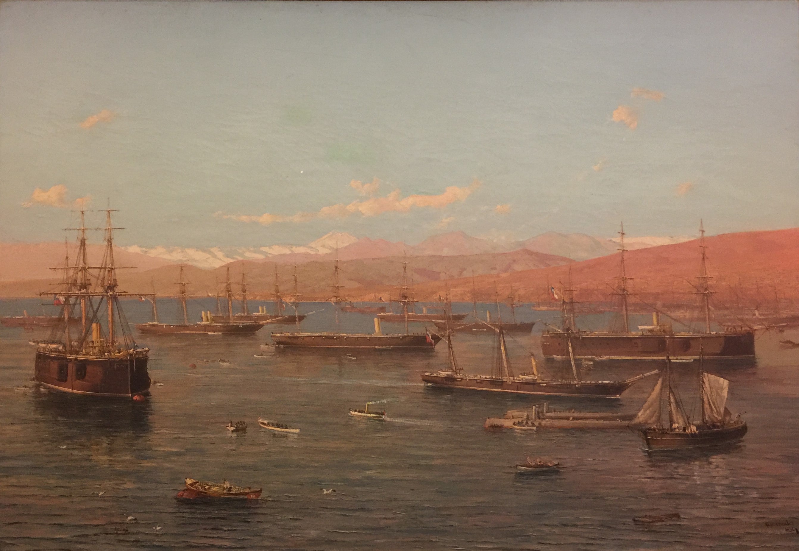 The Chilean Squadron in 1879 - Thomas Somerscales