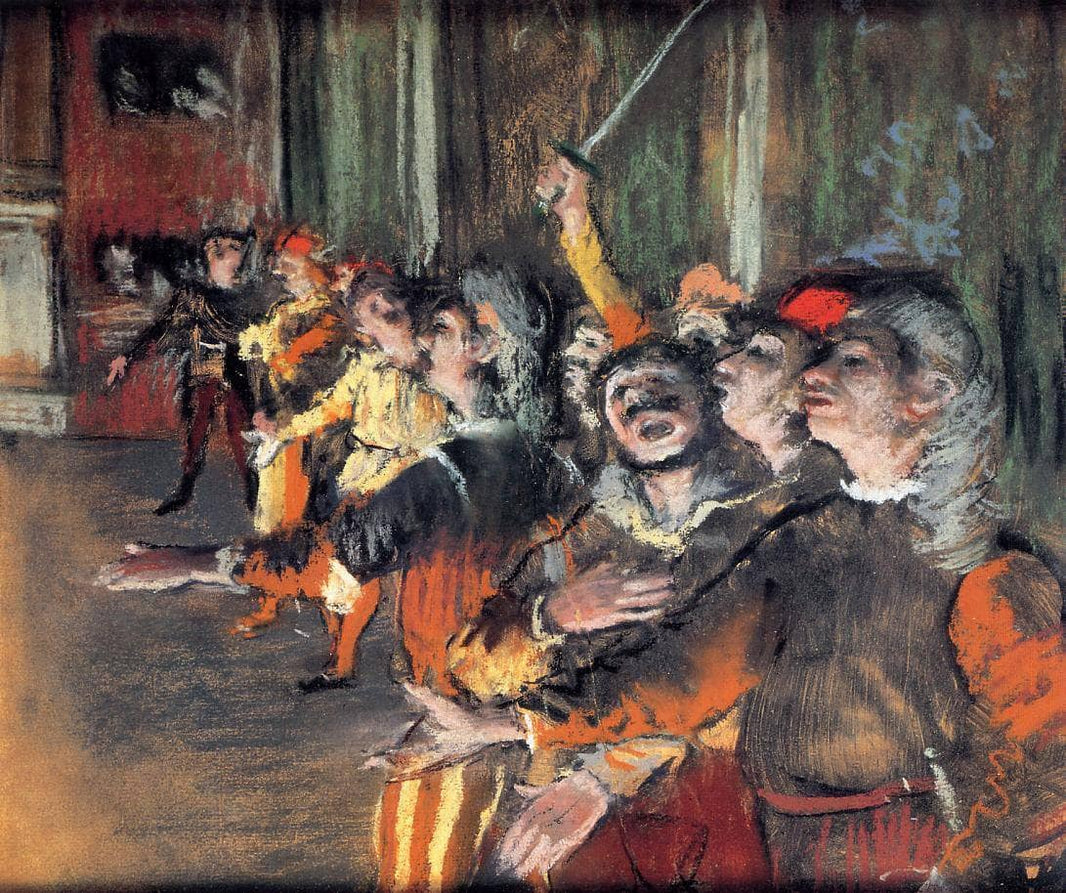 The Chorus by Edgar Degas — hand-painted portrait oil painting reproduction on canvas