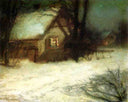 The Christmas Tree by John Henry Twachtman — hand-painted architectural oil painting reproduction on canvas