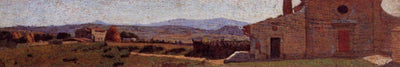 The church of S. Andrea in Castiglioncello by Odoardo Borrani, oil painting reproduction