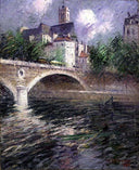 The Church of St. Gervais by Gustave Loiseau — seascapes oil painting wall art, Post Impressionism