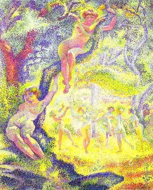 The Clearing by Henri-Edmond Cross — hand-painted abstract oil painting reproduction on canvas