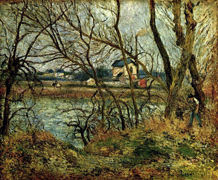 The Climbing Path, l'Hermitage - Camille Pissarro