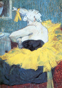 The clownesse Cha u Kao at the Moulin Rouge by Henri de Toulouse-Lautrec — male oil painting wall art, Post Impressionism
