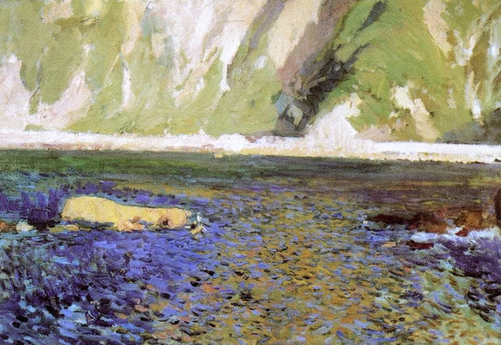 The Coast near San Sebastian by Joaquín Sorolla — hand-painted landscape oil painting reproduction on canvas