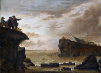 The Collapse of the St Anthonis Dyke in 1651 by Jan Asselijn — hand-painted landscape oil painting reproduction on canvas