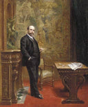 The Collector by Joseph-Noël Sylvestre — hand-painted portrait oil painting reproduction on canvas