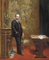 The Collector by Joseph-Noël Sylvestre — hand-painted portrait oil painting reproduction on canvas