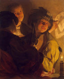 The Concert by Hendrick Terbrugghen — male oil painting wall art, Tenebrism