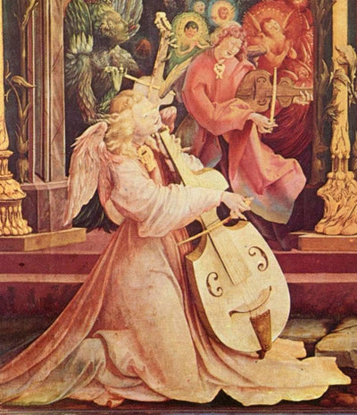 The Concert of Angels (detail from the Isenheim Altarpiece) in bedroom