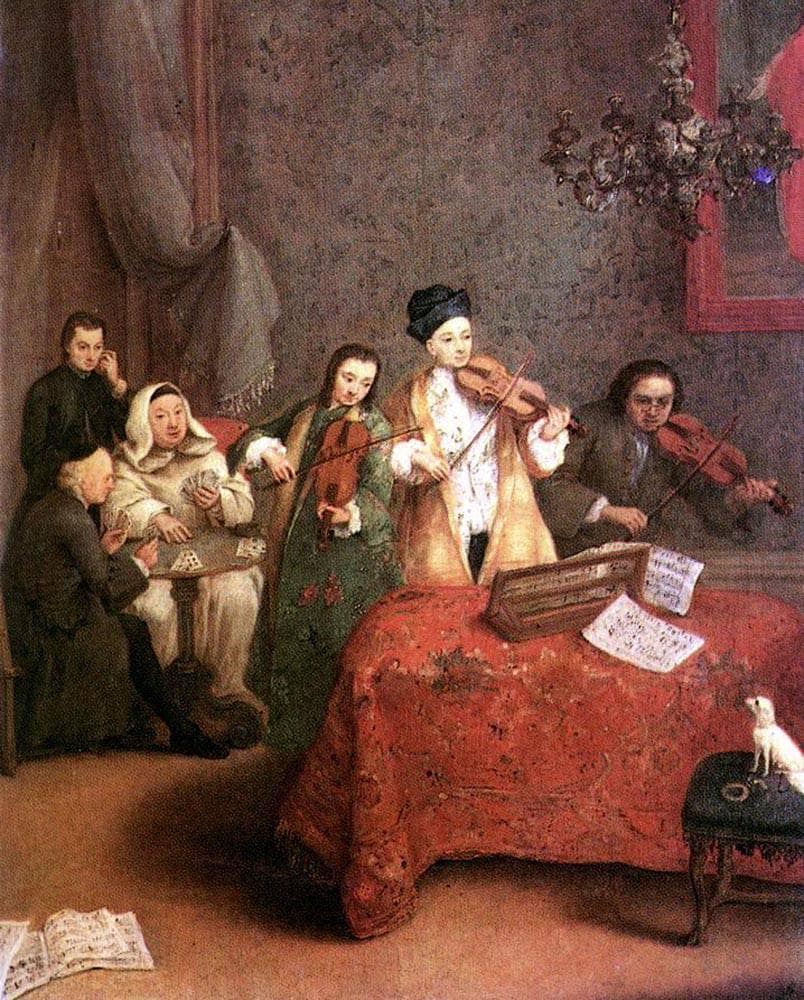 The Concert by Pietro Longhi — hand-painted cultural oil painting reproduction on canvas