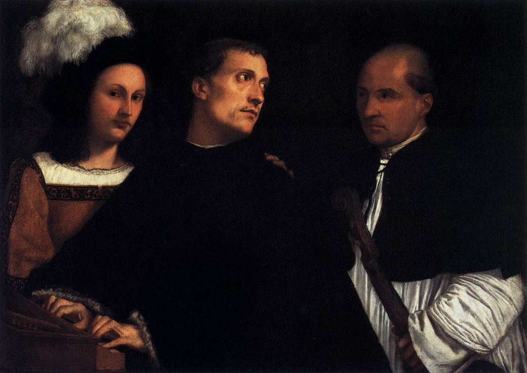 The Concert by Titian — hand-painted portrait oil painting reproduction on canvas