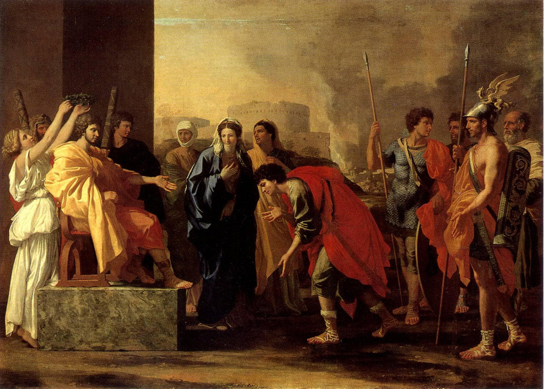 The Continence of Scipio by Nicolas Poussin — hand-painted cultural oil painting reproduction on canvas