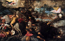 The Conversion of Saul by Tintoretto — religion oil painting wall art, Mannerism Late Renaissance