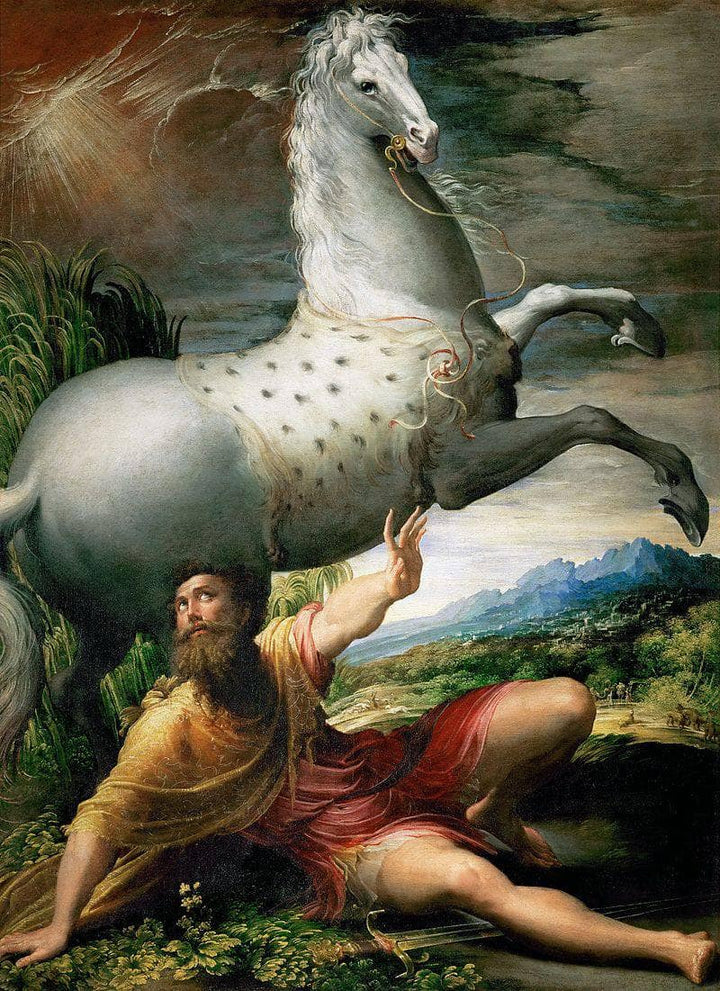 The Conversion Of St Paul by Parmigianino — hand-painted cultural oil painting reproduction on canvas