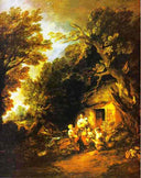 The Cottage Door by Thomas Gainsborough — rural oil painting wall art, Rococo