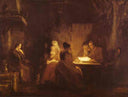 The Cotter's Saturday Night by David Wilkie — group oil painting wall art, Romanticism