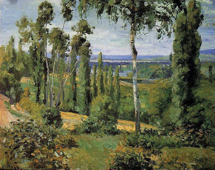 The Countryside in the Vicinity of Conflans Saint Honorine - Camille Pissarro