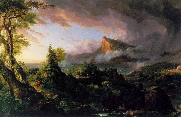 The Course of Empire: The Savage State by Thomas Cole — hand-painted botanical oil painting reproduction on canvas