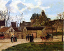 The Court House, Pontoise by Camille Pissarro — urban oil painting wall art, Impressionism