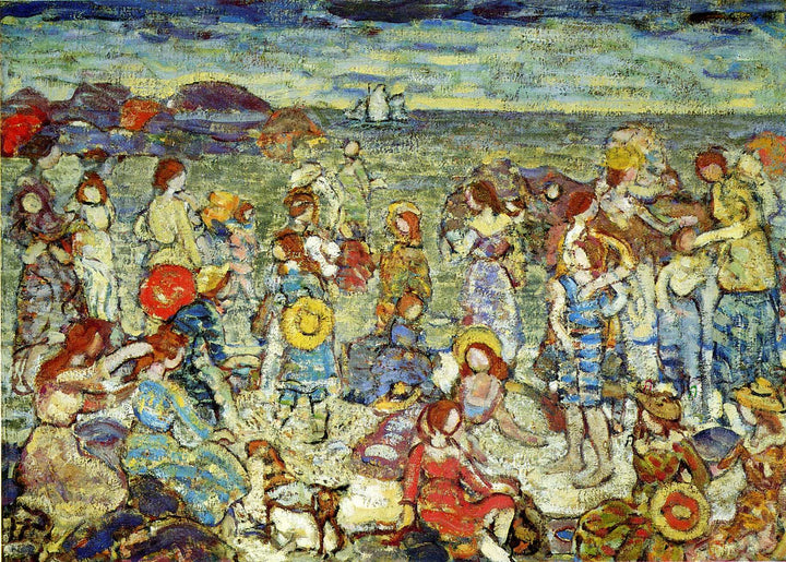 The Cove by Maurice Prendergast — hand-painted abstract oil painting reproduction on canvas