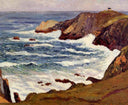The Cove at Cape Suzon by Maxime Maufra — seascapes oil painting wall art, Impressionism