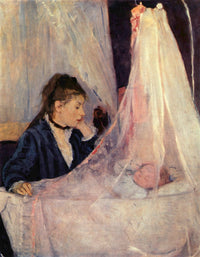 The Cradle by Berthe Morisot — hand-painted portrait oil painting reproduction on canvas
