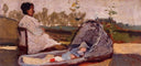The cradle by Silvestro Lega, female oil painting wall art, Realism