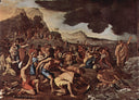 The crossing of the Red Sea by Nicolas Poussin — hand-painted cultural oil painting reproduction on canvas