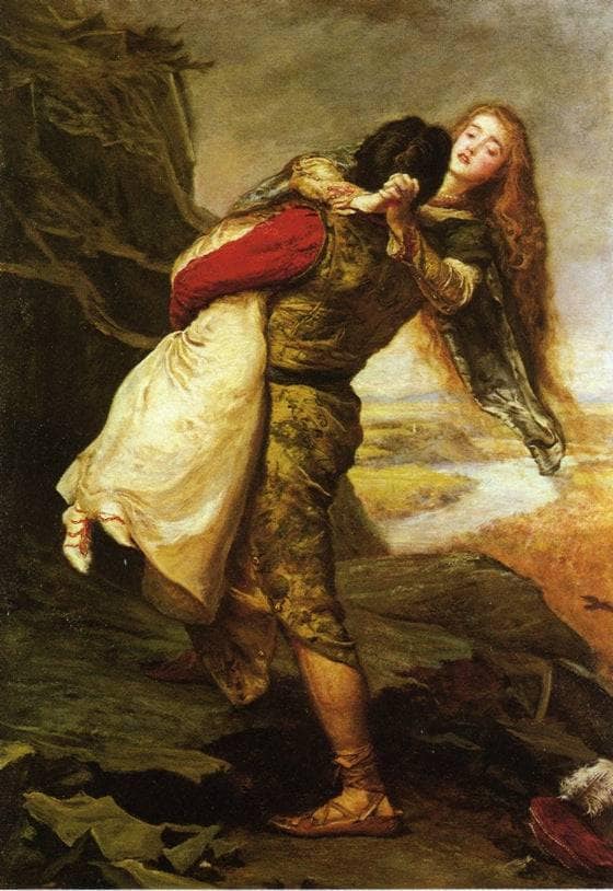 The Crown of Love by John Everett Millais — hand-painted cultural oil painting reproduction on canvas
